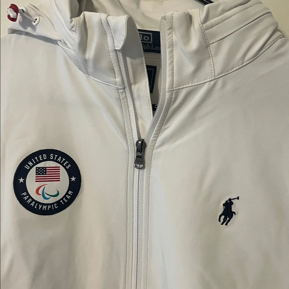 Ralph Lauren Polo Team USA White and Navy Jacket - Picture 2 of 6